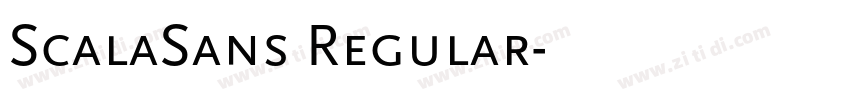 ScalaSans Regular字体转换